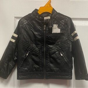 H&M toddler Black Faux Leather Jacket